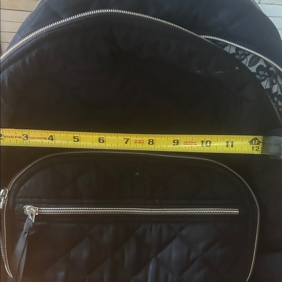 Vera Bradley Quilted Black Backpack - Picture 4 of 7